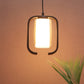 JS-VP M-200-1LP Glass Hanging Lights 1xE27 Mild Steel, Wood & Glass Material Brown & Champaign Finish