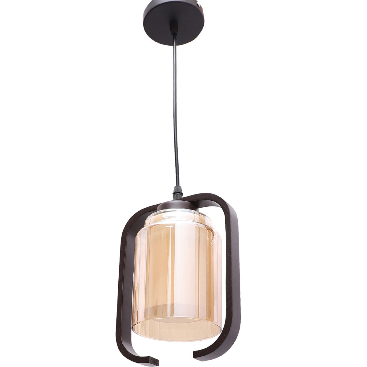 Brown & Champagne Glass Pendants
