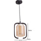 JS-VP M-205-3LP Cluster hanging Lights 3xE27 Mild Steel, Wood & Glass Material Brown & Champaign Finish