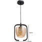 JS-VP M-206-3LP Cluster hanging Lights 3xE27 Mild Steel, Wood & Glass Material Brown & Champaign Finish