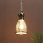 JS-VP M-215-1LP Glass Hanging Lights 1xE27 Mild Steel, Wood & Glass Material Antique, Brown & Smoky Black Finish