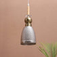 JS-VP M-215-1LP Glass Hanging Lights 1xE27 Mild Steel, Wood & Glass Material Antique, Brown & Smoky Black Finish