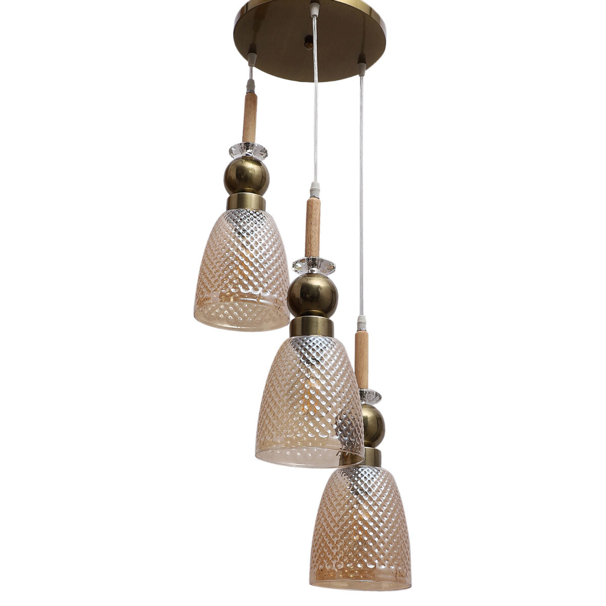 Antique Brown & Champagne Pendants