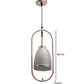 JS-VP M-210-1LP Glass Hanging Lights 1xE27 Mild Steel & Glass Material Gold & Smoky Black Finish
