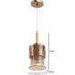 JS-VP M-214-1LP Glass Hanging Lights 1xE27 Mild Steel & Glass Material Gold & Champaign Finish