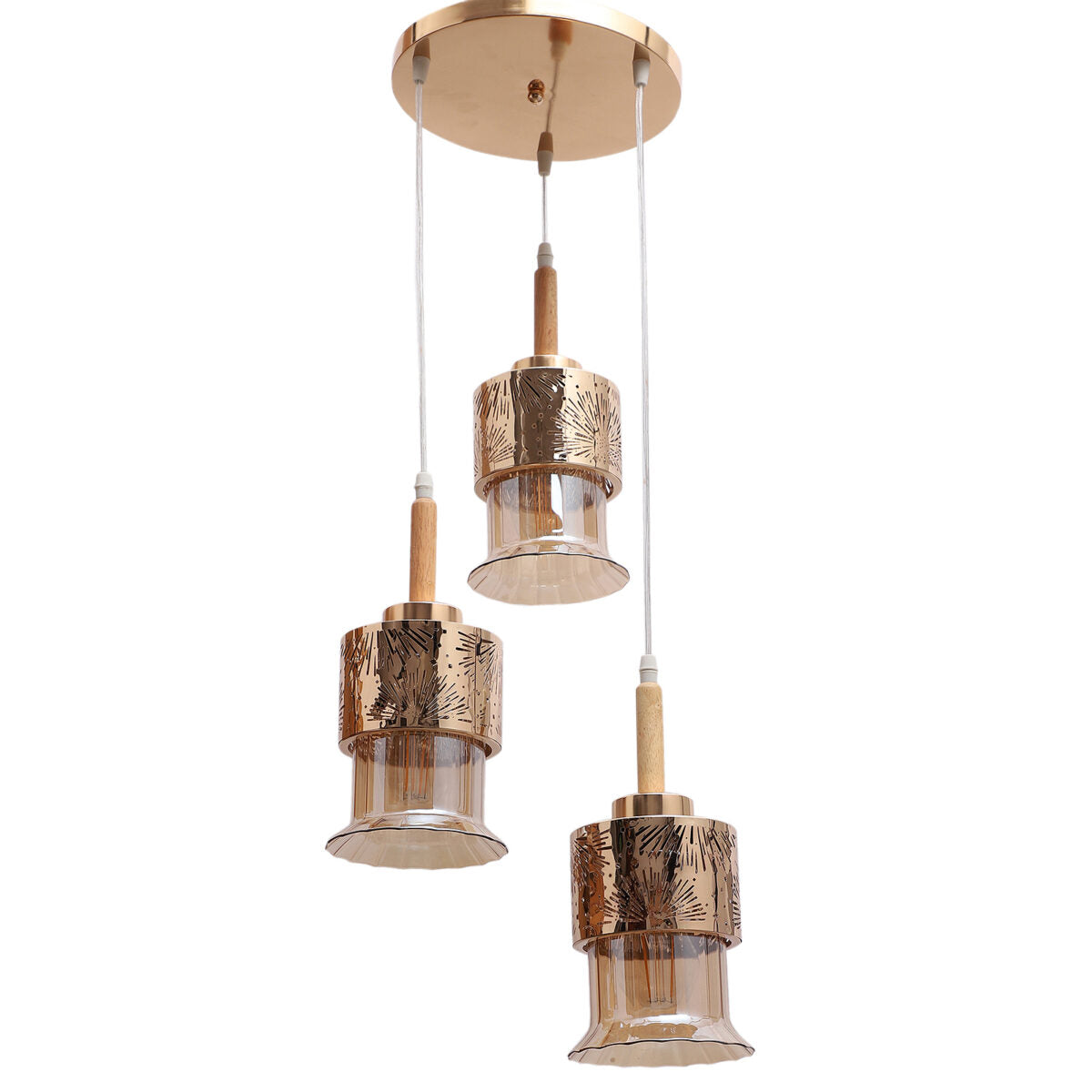 Gold & Champagne Glass Pendants