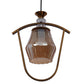 JS-VP S-553-1LP Modern Hanging Lights 1xE27 Mild Steel & Glass Material Antique Gold & Champaign Finish