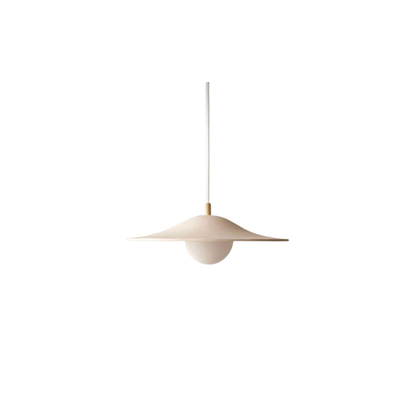 JS-VP M-222-1LP Metal Hanging Lights 1xE27 Mild Steel & Glass Material White & White Finish