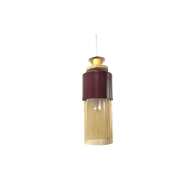 JS-VP S-512-1LP Modern Hanging Lights 1xE27 Mild Steel & Glass Material Brown & Champaign Finish