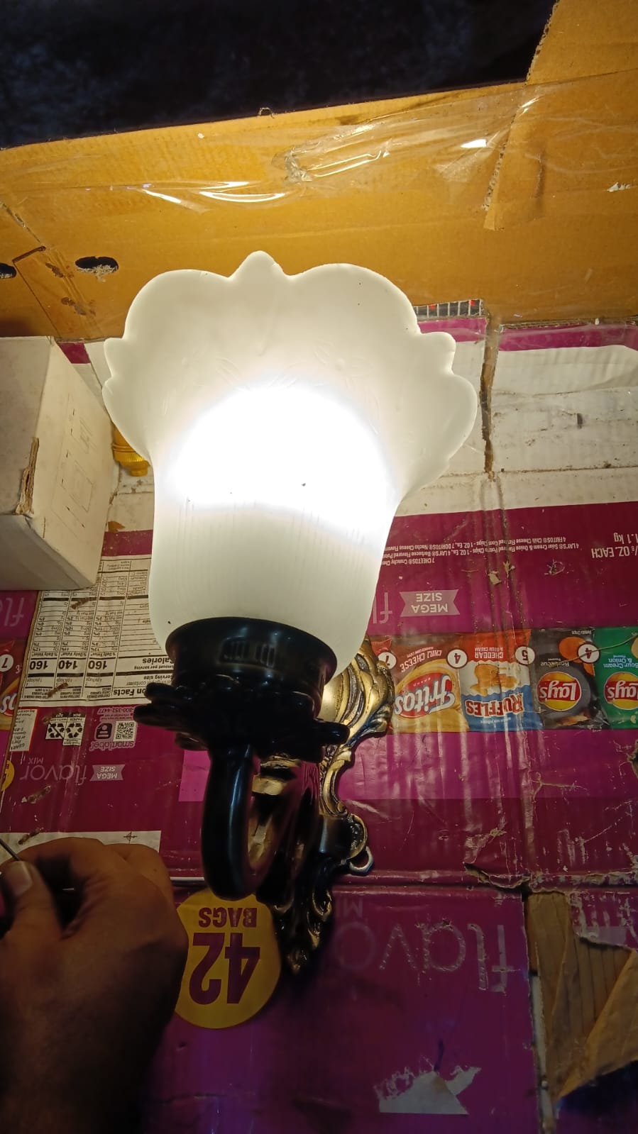 Ladder Antique Brass Metal Wall Sconces | no-2-1w | Included Bulb | Eliante by Jainsons Lights