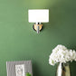 Brown Wall Light White Glass - S-240-1W - Included Bulb