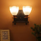 Brown Wall Light Gold Glass - S-210-2W - Included Bulb
