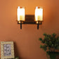 Brown Wall Light Gold Glass - S-178A-2W - Included Bulb