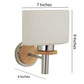 Brown Wall Light White Glass - S-240-1W - Included Bulb