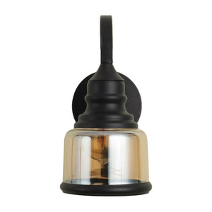 Golden Wall Light White Glass - S-161-1W - Included Bulb