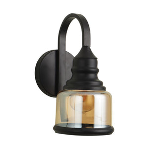 Golden Wall Light White Glass - S-161-1W - Included Bulb