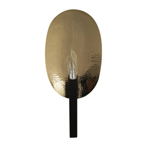 Brown Metal Wall Light Gold Leaf - 1070 - Included Bulb