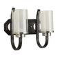 Brown Wall Light Gold Glass - S-106-2W - Included Bulb