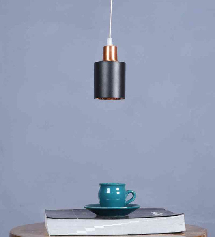 Brilix Copper Iron Hanging Light  | Inbuilt LED | Included Bulb | Eliante by Jainsons Lights