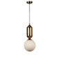 Gold Iron Hanging Light - E27 holder - without Bulb - JS-1319-1LP-6inch