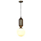 Gold Iron Hanging Light - E27 holder - without Bulb - JS-1319-1LP-6inch