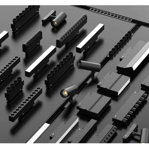 JS-LTM 20mm Magnetic Track Light Series – | Recessed, Surface, Suspension Tracks | Spotlights, Linear, Wall Washer, Pendants | Smart Dimming Options | 5-Year Warranty | Black/White Body Color