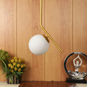 Oro gold metal Hanging Light -T-12-1P- Included Bulbs