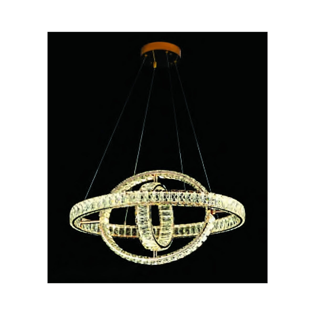Eliante French Gyroscope Crystal Chandelier – Clear, Metal