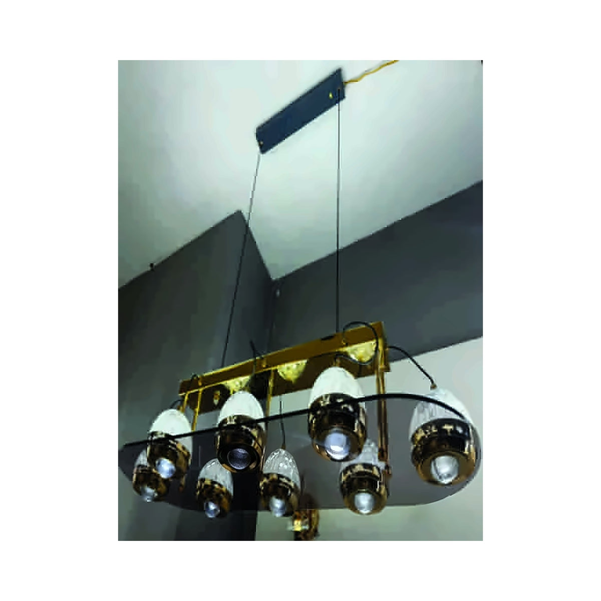 Eliante French Rectangular Pendant Light – Metal