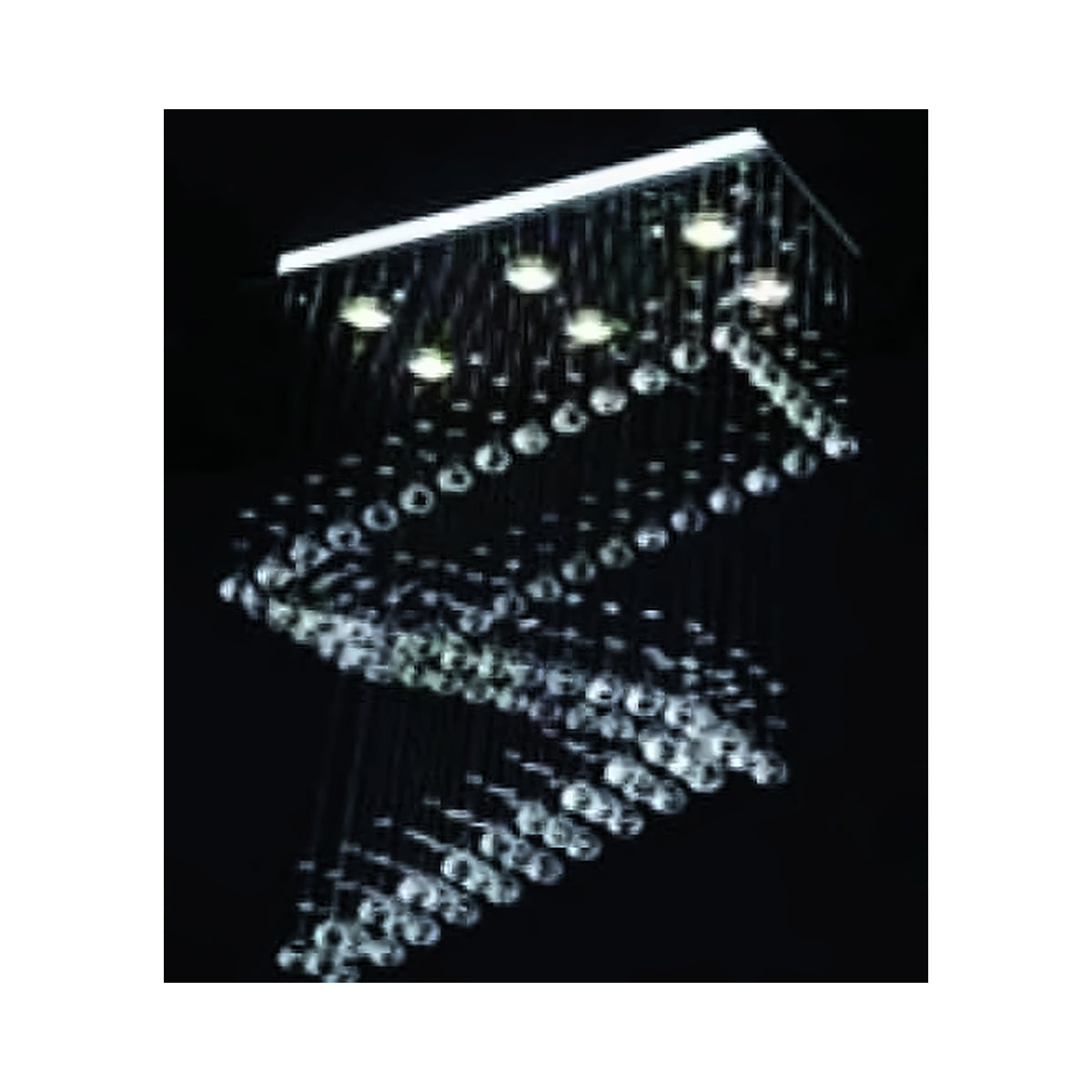 Eliante Spiral Crystal Chandelier – Clear