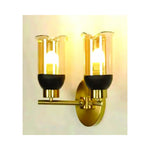 Eliante Single Wall Light – Amber Glass, Metal