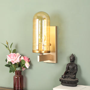 Golden Metal Wall Light - JZ-461-1W - Included Bulb