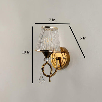Golden Metal Wall Light - K-1330-1W - Included Bulb