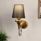 Eliante by Jainsons Lights | Gold Iron Wall Light | KUPPI-1W-BK
