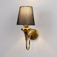 Eliante by Jainsons Lights | Gold Iron Wall Light | KUPPI-1W-BK