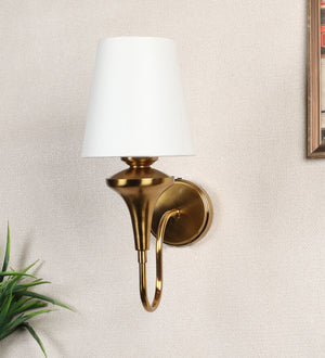 Eliante by Jainsons Lights | Gold Iron Wall Light | KUPPI-1W-WH