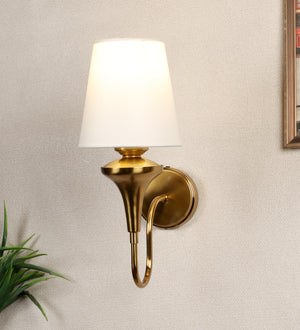 Eliante by Jainsons Lights | Gold Iron Wall Light | KUPPI-1W-WH