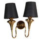 Eliante by Jainsons Lights | Gold Iron Wall Light | KUPPI-2W-BK