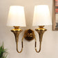 Eliante by Jainsons Lights | Gold Iron Wall Light | KUPPI-2W-WH