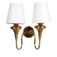 Eliante by Jainsons Lights | Gold Iron Wall Light | KUPPI-2W-WH