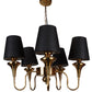 Eliante by Jainsons Lights | Gold Iron Chandelier | KUPPI-5LP-BK