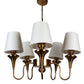 Eliante by Jainsons Lights | Gold Iron Chandelier | KUPPI-5LP-WH