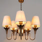 Eliante by Jainsons Lights | Gold Iron Chandelier | KUPPI-5LP-WH