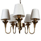 Eliante by Jainsons Lights | Gold Iron Chandelier | KUPPI-5LP-WH