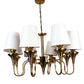 Eliante by Jainsons Lights | Gold Iron Chandelier | KUPPI-8LP-WH