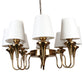 Eliante by Jainsons Lights | Gold Iron Chandelier | KUPPI-8LP-WH