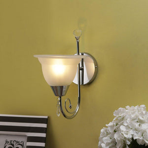 Silver Metal Wall Light - L-2-1W-MIX - Included Bulb