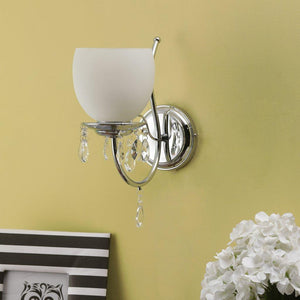 Silver Metal Wall Light - L-20-1W-MIX - Included Bulb