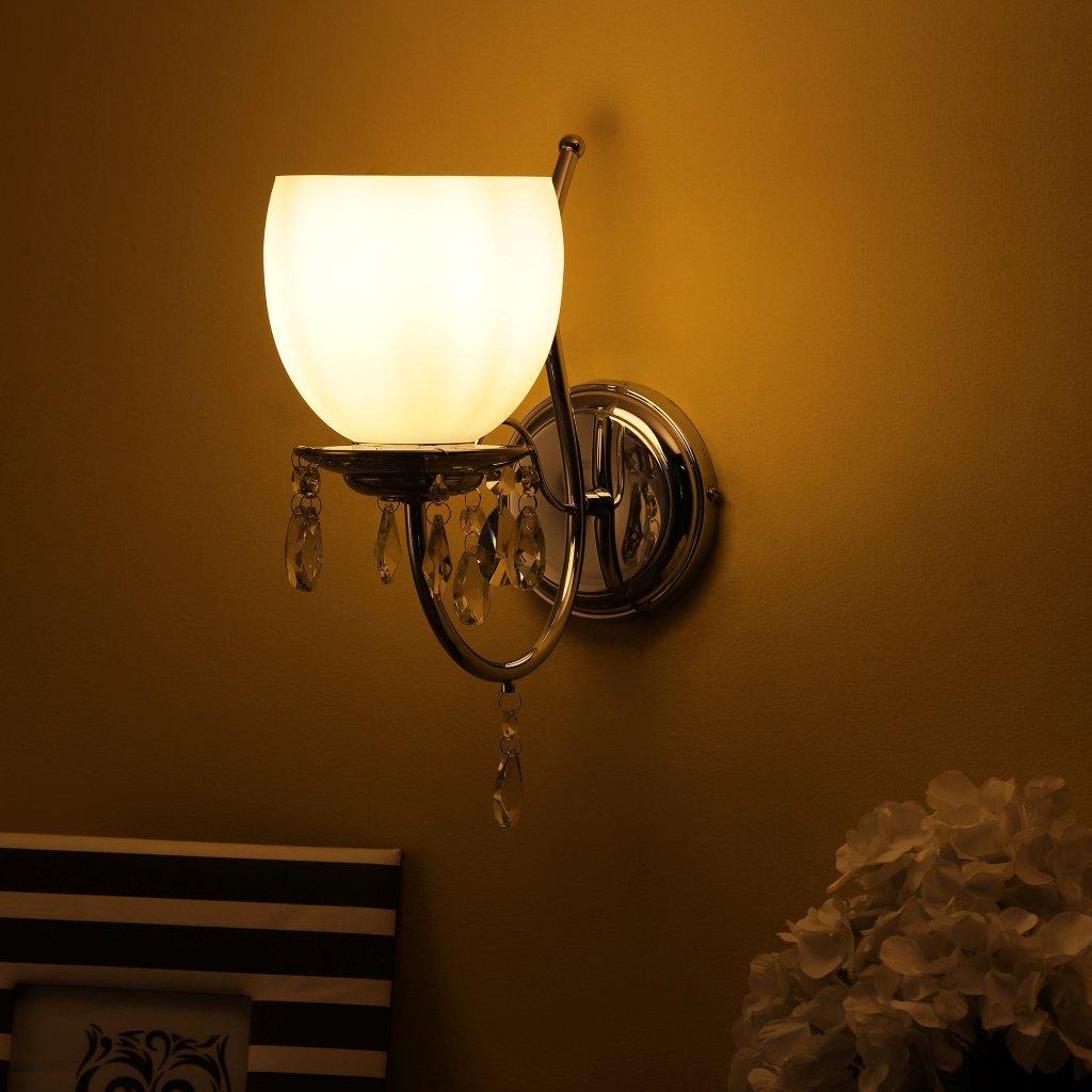 Silver Metal Wall Light - L-20-1W-MIX - Included Bulb