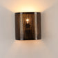 Black Antique Brass Metal Wall Light LASER-HALF-RD